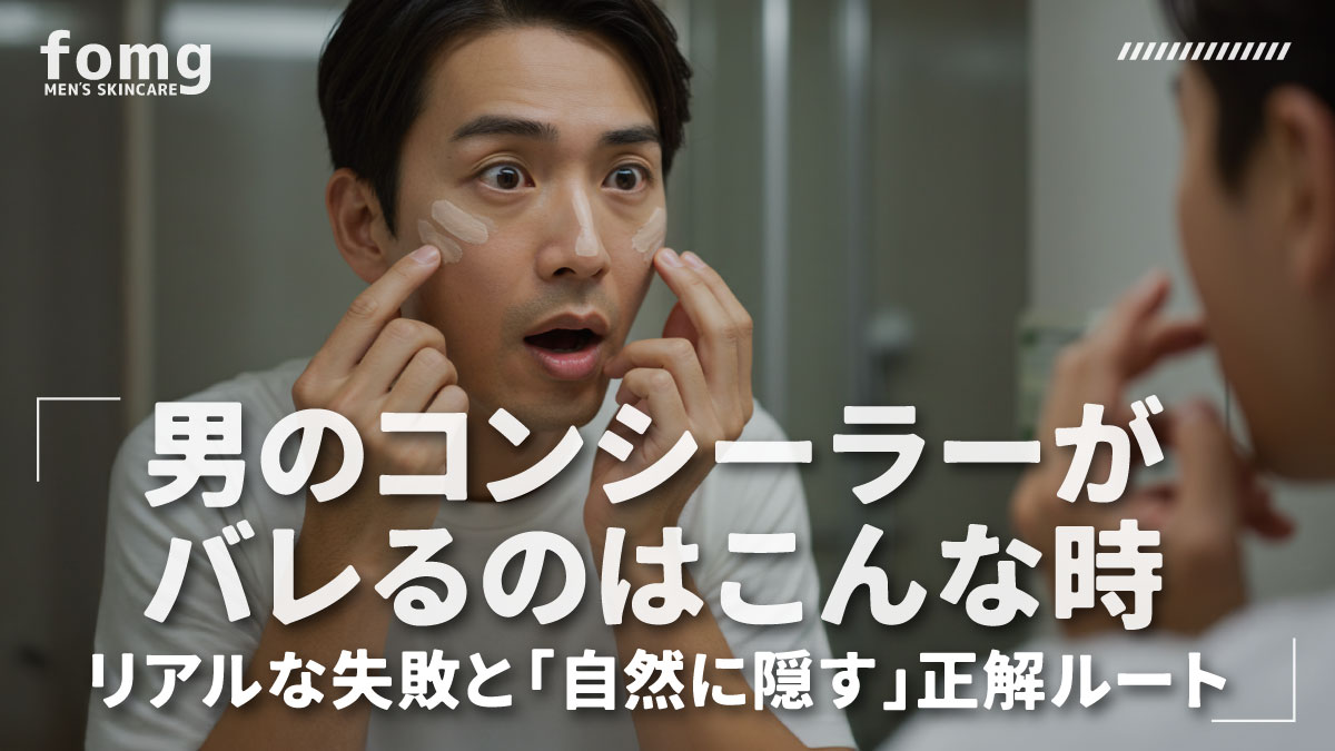 男のコンシーラーがバレるのはこんな時