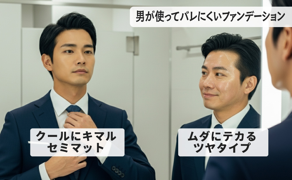 男が使ってバレないファンデーションa