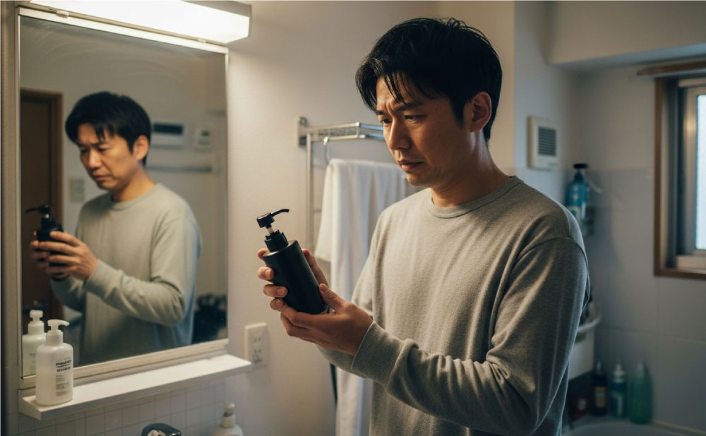 クレンジングの使い方がわからない男性