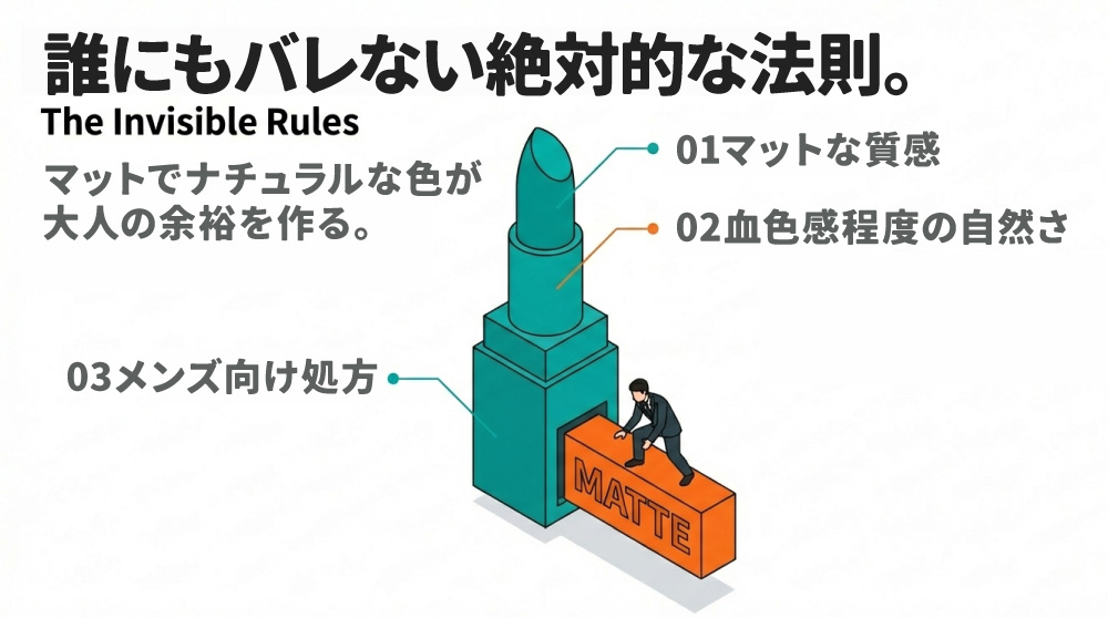 男の口紅が“絶対にバレない3つの条件”