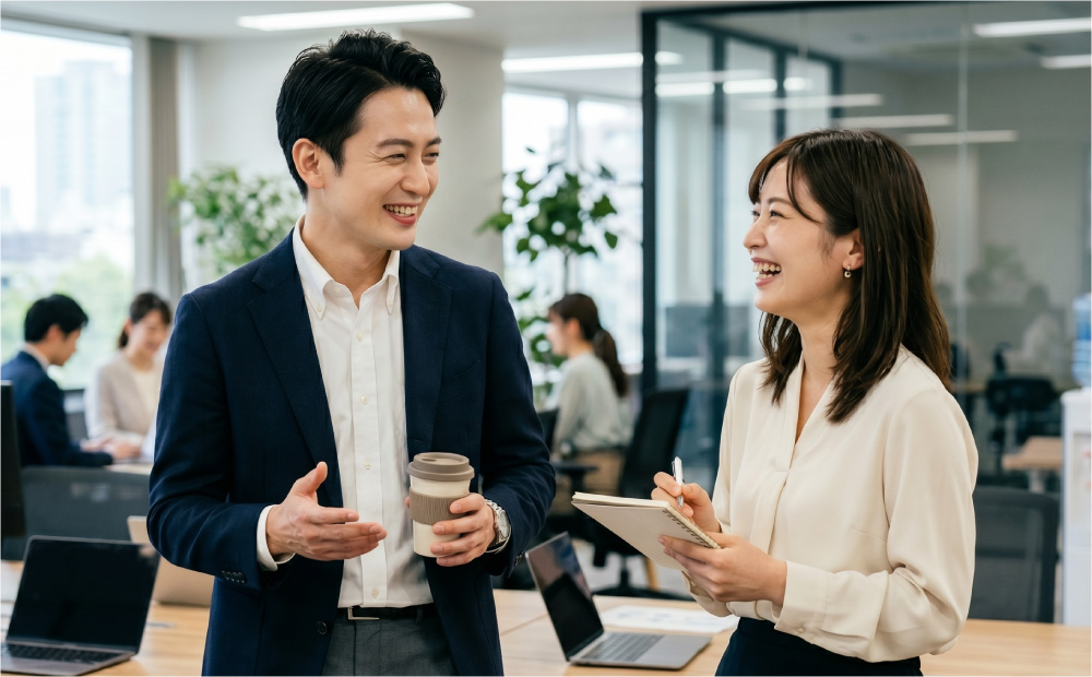 ナチュラルメイクをしたおじさん