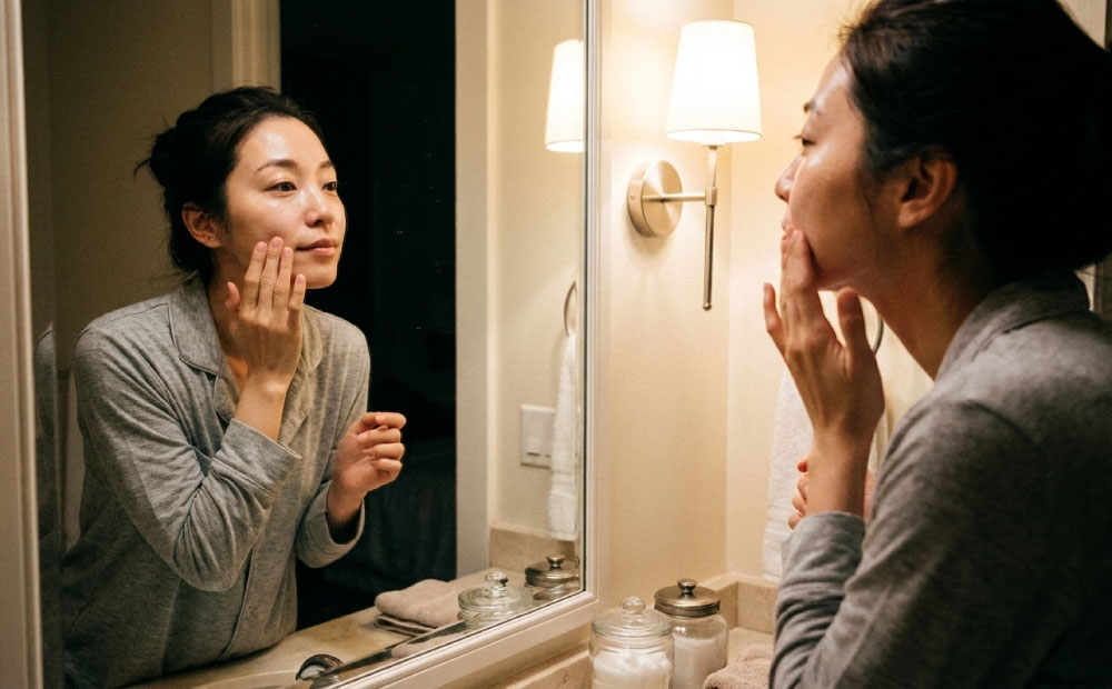 夜のスキンケアは【みずみずしい】【しっとり】どっち