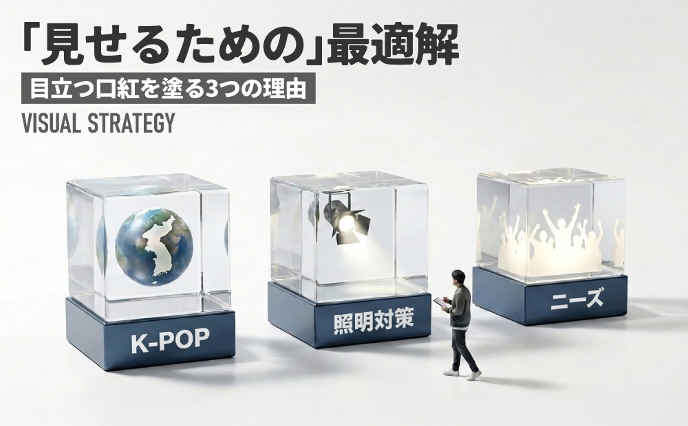 男性アイドルが目立つ口紅を塗る理由