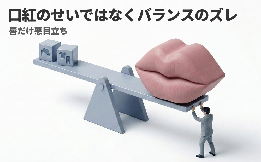 男性アイドルの口紅は気持ち悪いのはバランズのズレ